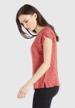 Khujo Femme TALAJA T Shirt Imprimé Rosa Schwarz Gemustert -khujo Soldes 00bdeb269dce41a69bff6dc0af0e79df