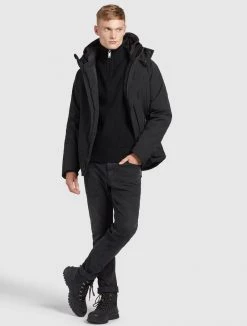 Khujo RUDOLF Veste D'hiver Schwarz Homme -khujo Soldes 018df38fdd37480f9197e1418fe97fbc