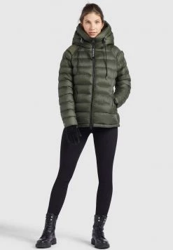 Khujo Femme SANTA SHINE Veste D'hiver Dunkeloliv