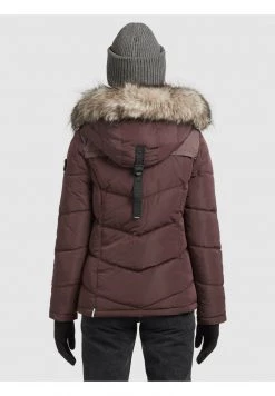 Khujo WINSEN Veste D'hiver Weinrot Femme -khujo Soldes 05cf4c01f08b48f9ae24259d702de669