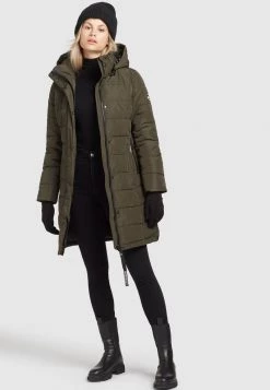 Khujo DELINAS2 Veste D'hiver Dunkeloliv Femme -khujo Soldes 06b95aa8596c48d0a2c759ef8d96ce4d