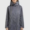 Khujo Femme ONDA2 Parka Graublau -khujo Soldes 0a29df4566c74add9a88e66b53f774f5