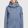 Khujo Femme FRIPS Veste Mi Saison Blau -khujo Soldes 0a77fcc986234d2aa1e995c418b5c15f