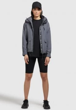 Khujo Femme BLAIR Veste Mi Saison Graublau -khujo Soldes 0af1034e0ae64fcc93101b60fd804dd1