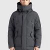 Khujo Homme GORD Veste D'hiver Dunkelgrau -khujo Soldes 108f4aefaeee45cf946ce7cbcee6c404