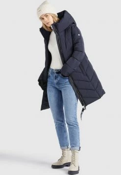 Khujo SUVA Veste D'hiver Dunkelblau Femme -khujo Soldes 10a1d055ae3b4b1bbb56c09cf3eaf12b