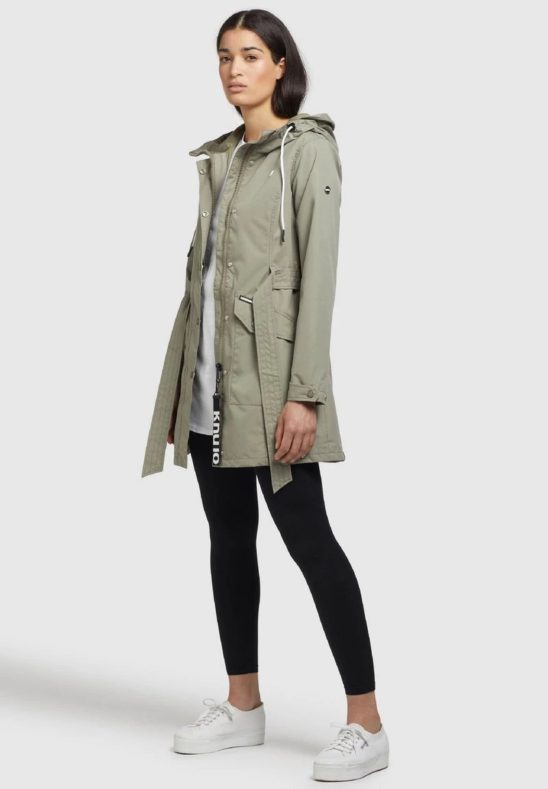 Khujo Femme LAUREN Trench Graugrün 4 Khujo Femme LAUREN Trench Graugrün – Image 2