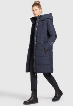 Khujo JILIAS Veste D'hiver Dunkelblau Femme -khujo Soldes 1108588f063645a99b7c61f2860fc606
