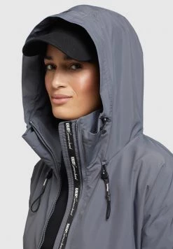 Khujo Femme BLAIR Veste Mi Saison Graublau -khujo Soldes 11333b478c504f70ae2c2ee14d49488c