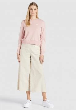 Khujo Femme ANAKONI LEAVES EMBRO Sweatshirt Rosa