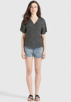 Khujo Femme GIOVANNA Blouse Schwarz Weiß Gepunktet -khujo Soldes 168dc36c9d6c40efa56afccbf8fb6c27