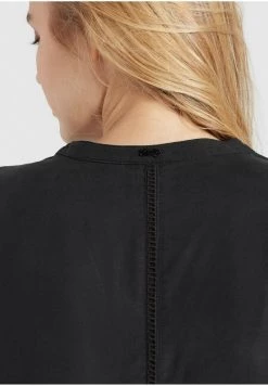 Khujo Femme CREPES Robe De Jour Schwarz -khujo Soldes 17883ace01e946b986fd4be57e9b70b6