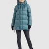 Khujo NIDALEE Veste D'hiver Blaugrau Femme -khujo Soldes 1920a8f0b36f432c805114509a8d8587