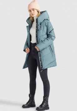Khujo JORDIS Veste D'hiver Blaugrau Femme -khujo Soldes 1b3ac5059d574ba4bb8410bd91a85fd8