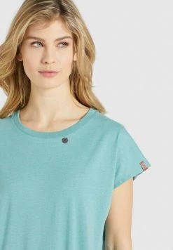 Khujo MARIKA T Shirt Imprimé Aqua Meliert Femme -khujo Soldes 1b55881f3e114089a1ae9a6415a9af45