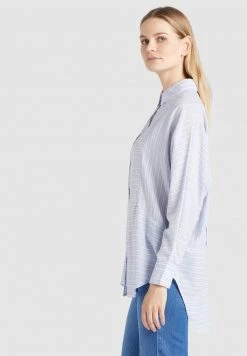 Khujo HINDE Chemisier Blue/white Femme -khujo Soldes 1f8b6e92ed8d478f8c294cb6782c1fab