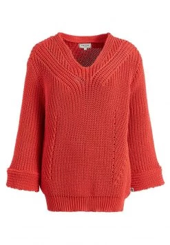 Khujo NIKKI Pullover Burned Orange Femme -khujo Soldes 20f1c20cf73e46ac81af8ad03e1a7ab9