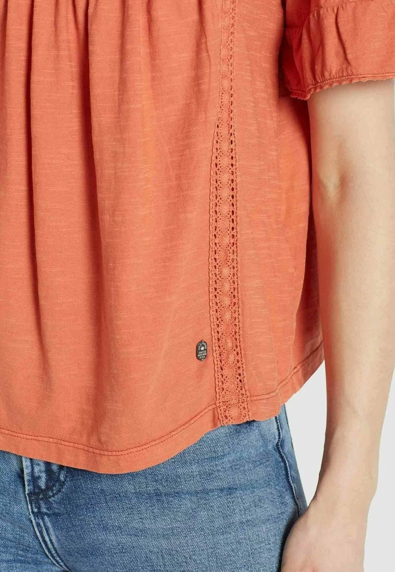 Khujo Femme TINCA Blouse Terrakotta 6 Khujo Femme TINCA Blouse Terrakotta – Image 4