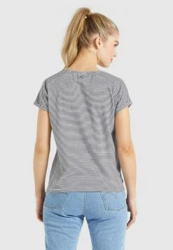 Khujo Femme BABSI T Shirt Imprimé Schwarz Weiß Gestreift -khujo Soldes 2371e0591dbd491ea9e0c2599d038ce7