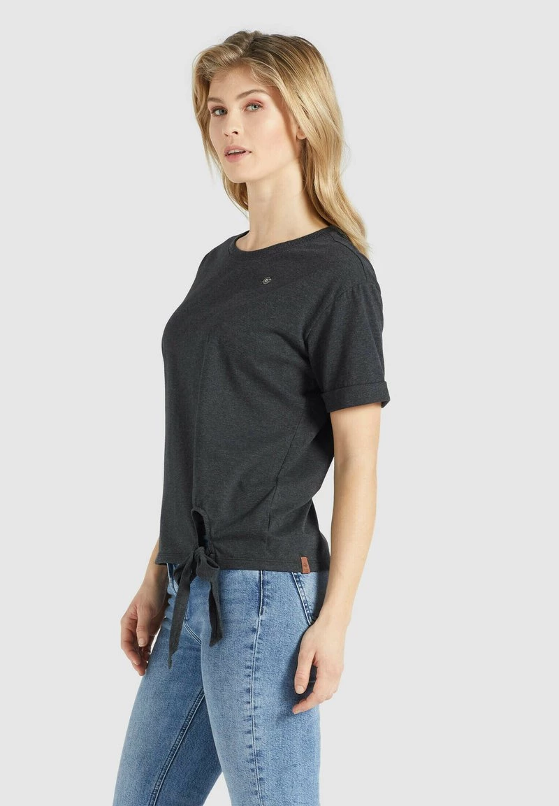 Khujo AURELIA T Shirt Imprimé Dunkelgrau Meliert Femme 7 Khujo AURELIA T Shirt Imprimé Dunkelgrau Meliert Femme – Image 5