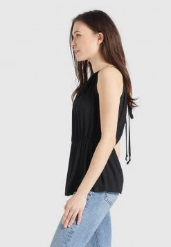 Khujo VALDA Débardeur Schwarz Femme -khujo Soldes 2531f5a9565e40b89b641c8373c286c6
