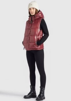 Khujo MARGARIDA SHINY Veste Sans Manches Weinrot Glänzend Femme 11 Khujo MARGARIDA SHINY Veste Sans Manches Weinrot Glänzend Femme -khujo Soldes 283d03b933fe4d34a48ac1468ac3e2ea