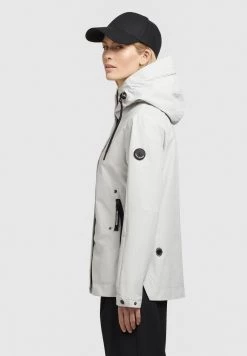 Khujo KAYA Blouson Hellgrau Femme -khujo Soldes 2b9d16b2536b4179a76e972a1a1062e5