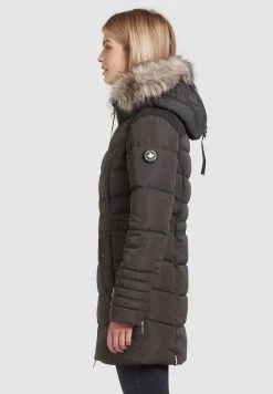 Khujo AMARAY2 Veste D'hiver Dunkelgrau Femme -khujo Soldes 2bd389b1fa374b7198192c8f45e08b06