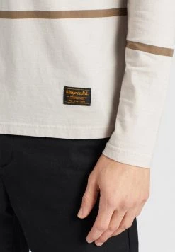 Khujo LUCIAN T Shirt à Manches Longues Beige Homme -khujo Soldes 2beab513791e4df497f5c894cdc1d48b
