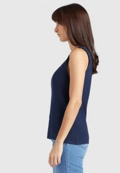 Khujo MACY Débardeur Dark Blue Femme -khujo Soldes 2d1e5ebc5eab48a2a87a2a0fba0b9cee