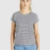 Khujo Femme BABSI T Shirt Imprimé Schwarz Weiß Gestreift -khujo Soldes 2d92aa43b20c4c29bf39f9978566a51a
