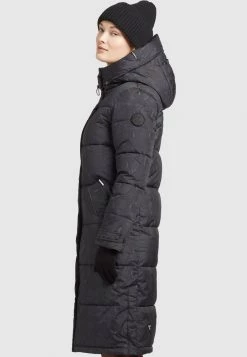 Khujo Femme DAKOTA Veste D'hiver Schwarz Schlangenmuster -khujo Soldes 2e504cd3a8684559938d07e361289a64