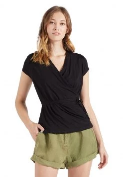 Khujo Femme LETICIA T Shirt Imprimé Schwarz