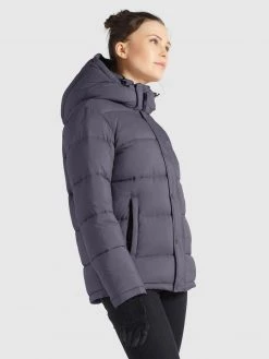 Khujo GERDA MATT Veste D'hiver Grau Femme -khujo Soldes 33a1ff8500e74393a1c4d0904d2ab5a0