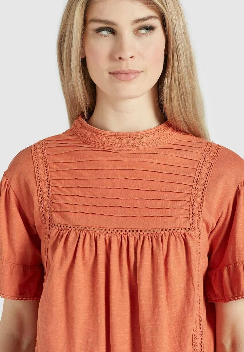 Khujo Femme TINCA Blouse Terrakotta 7 Khujo Femme TINCA Blouse Terrakotta – Image 5