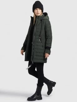 Khujo Femme SHINE2 LIGHT Veste D'hiver Dunkelgrün -khujo Soldes 35f1d9e8c8004fa4aef382506359a2e7