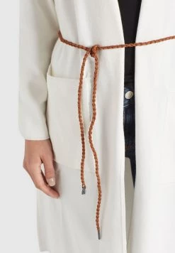 Khujo Femme PERKY WITH BELT Gilet Beige -khujo Soldes 379ac0bcf54e4662b6b67c0a6a26bb59