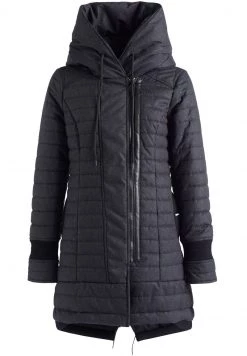 Khujo Femme MANTEL TOPSY2 Veste D'hiver Schwarz Weiß Meliert -khujo Soldes 3803fc6dc416409c8250eac3866a0eb9