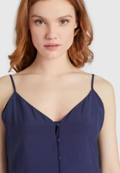 Khujo Femme VALERIYA Robe De Jour Dark Blue -khujo Soldes 386ce3eacbc54b30bdede35ba69bfc96