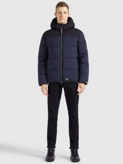 Khujo Homme UDAY Veste D'hiver Dunkelblau -khujo Soldes 39959464b582436694f38df2d2cd9f17