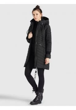 Khujo Femme MANTEL TOOTS STRUCTURED Veste D'hiver Schwarz -khujo Soldes 39c94a5f4051454abc529855b94b335b