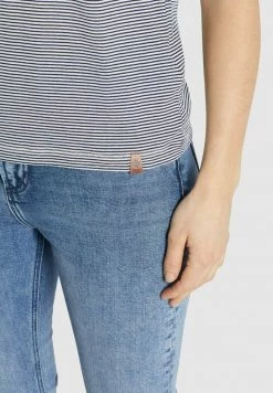 Khujo BABSI T Shirt Imprimé Weiß Blau Gestreift Femme -khujo Soldes 3a8e4b320ca94166a60def90eeba3359