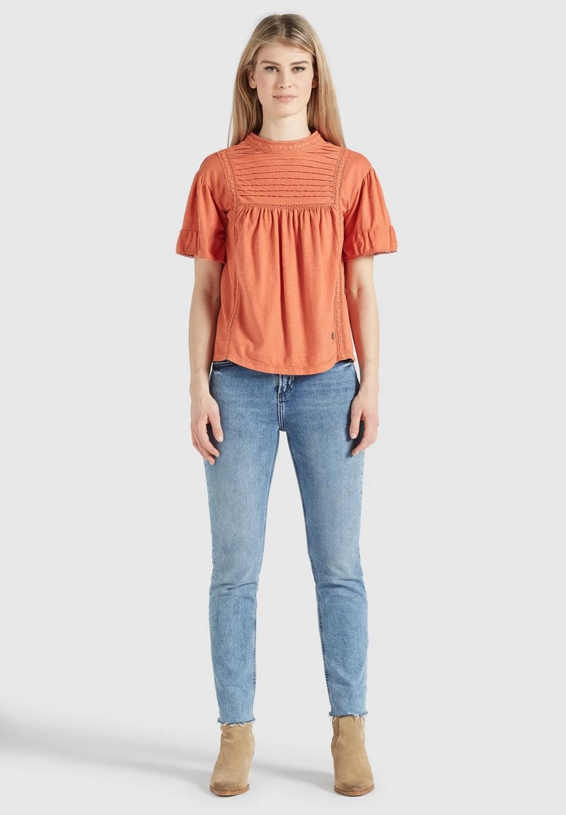 Khujo Femme TINCA Blouse Terrakotta 10 Khujo Femme TINCA Blouse Terrakotta – Image 8