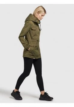 Khujo ELST Parka Dunkeloliv Femme -khujo Soldes 3c09ab8e51dc4dbc95fc8bf6e9357532