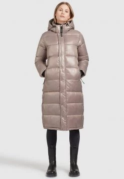 Khujo Femme CORINNA SHINY Veste D'hiver Taupe Glänzend -khujo Soldes 3cc6a76a7f134c16b50b41f809fa4e1e