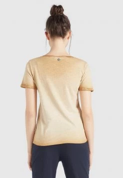 Khujo Femme BARU T Shirt Basique Sand -khujo Soldes 3d5f731f67764afd959ffe476a7ce330