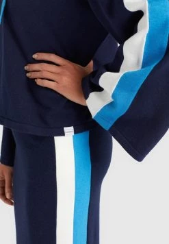 Khujo Femme ZENGINA Sweat à Capuche Blue/white -khujo Soldes 3d784ce983bd408fa8b154438195071e