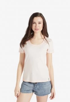 Khujo PERGOLA T Shirt Basique Apricot Femme -khujo Soldes 3f83ce5375e44bbcaabfc5c99e7f6e46