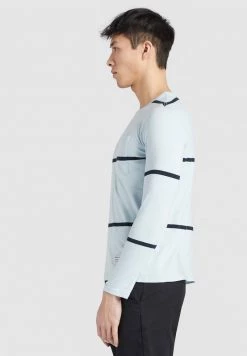 Khujo Homme LUCIAN T Shirt à Manches Longues Light Blue -khujo Soldes 404862ca22dc483aa0e9f1c971a4d7b3