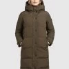 Khujo Femme DAKOTA Veste D'hiver Khaki -khujo Soldes 40508a9a4a4b48ac8236d6bda2cd967c